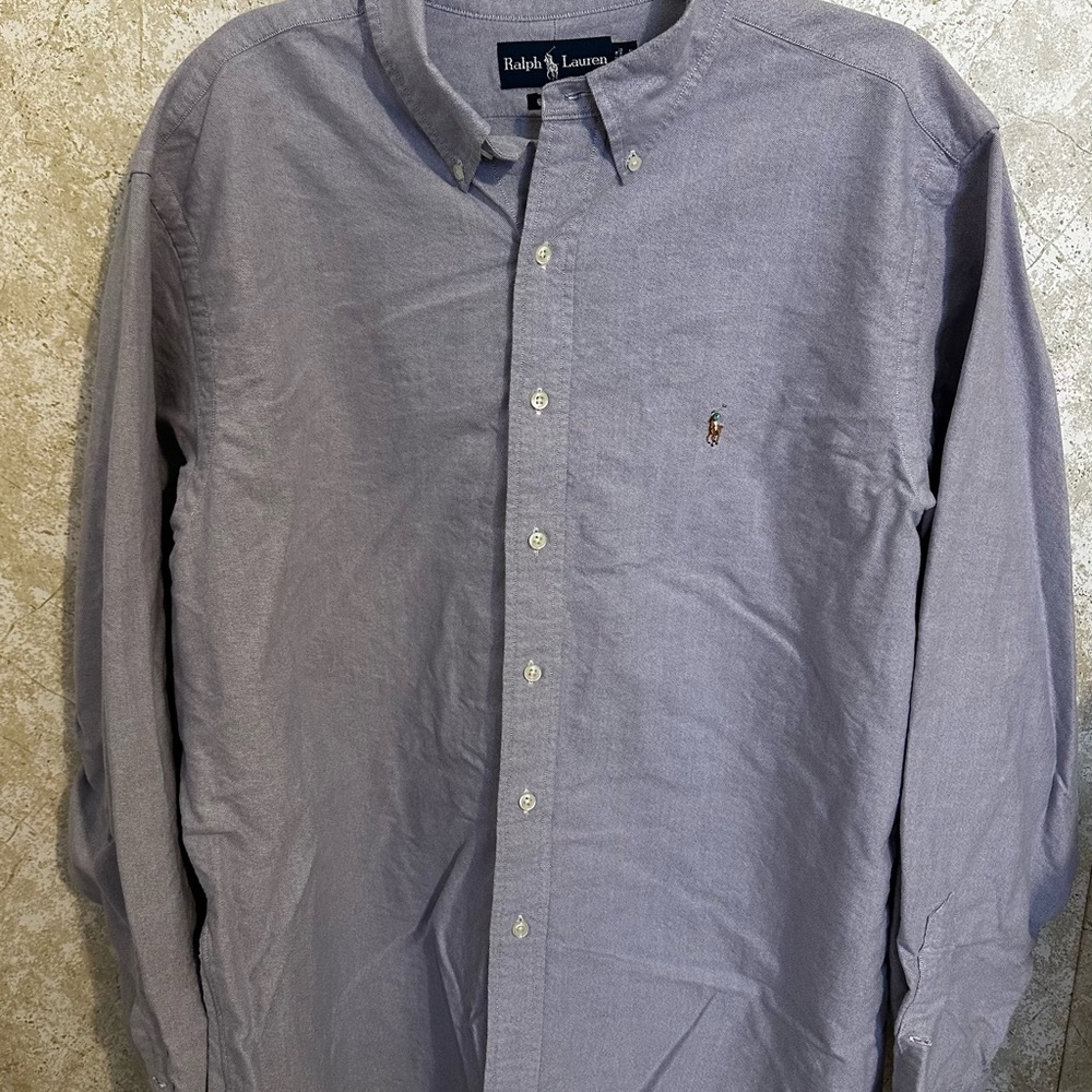Ralph Lauren Men's Casual Light Blue Button Down Shirt A105